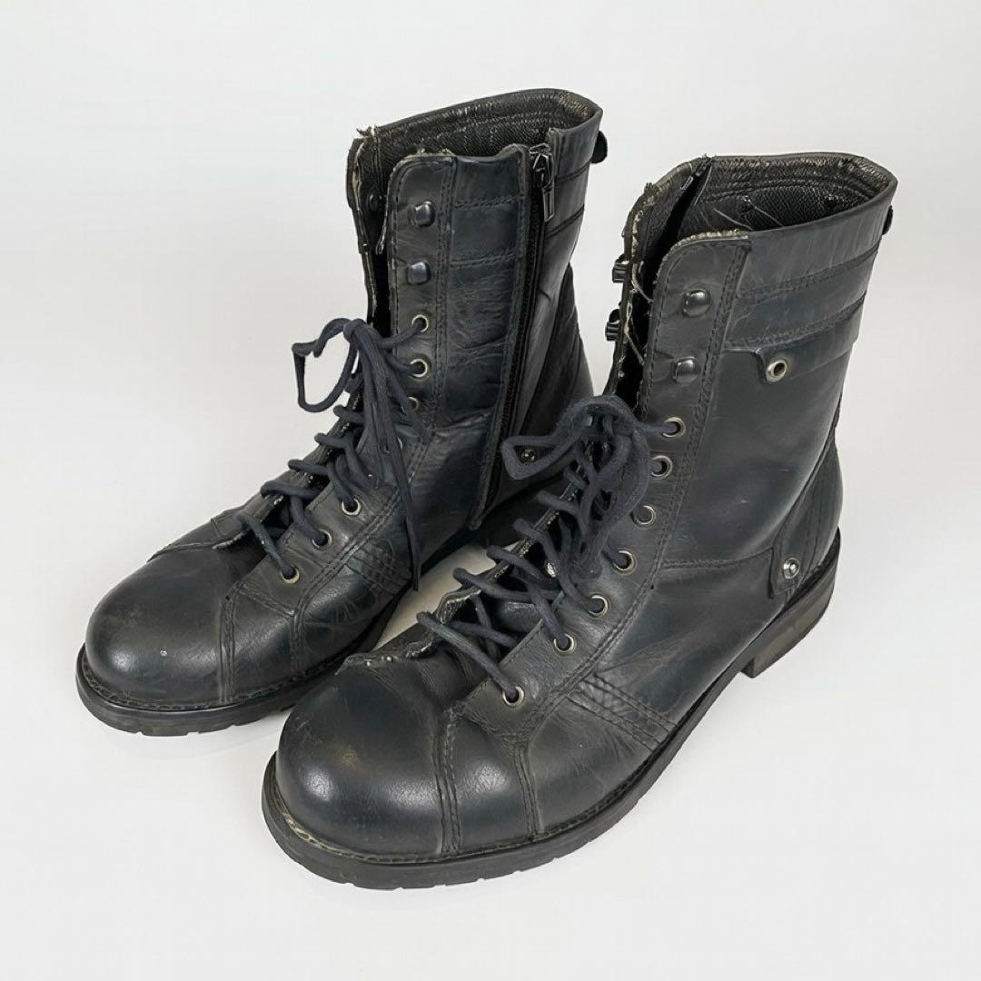 archive ミリタリーブーツ engineer boots サイドジップ付き - メルカリ