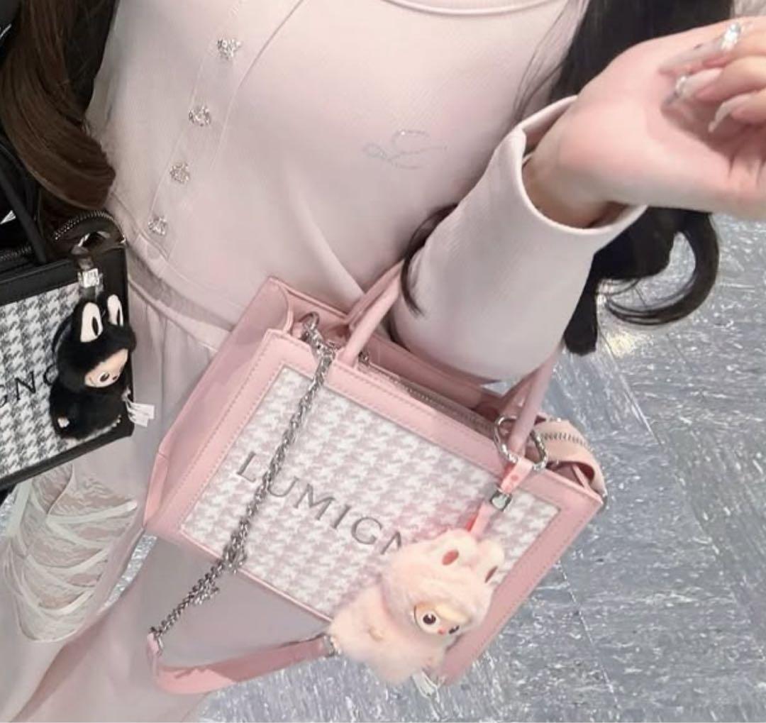 新品未使用】Lumignon houndstooth 2way bag - メルカリ