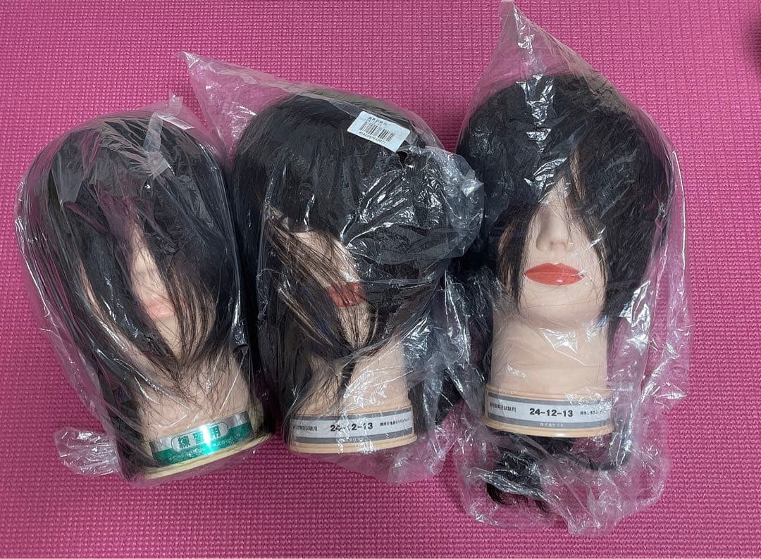 美容国家試験用　カットウィッグ 美容師国家試験ウィッグ 美容師国家試験ウィッグ 美容師国家試験セット ZX-