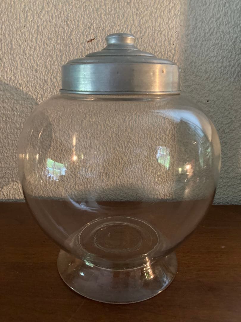 昭和レトロ　(美品)駄菓子屋さんガラス地球瓶　菓子瓶　高さ27センチ位 地球瓶 昭和レトロ 昭和レトロ6-5】地球瓶／菓子瓶 昭和レトロ 地球瓶