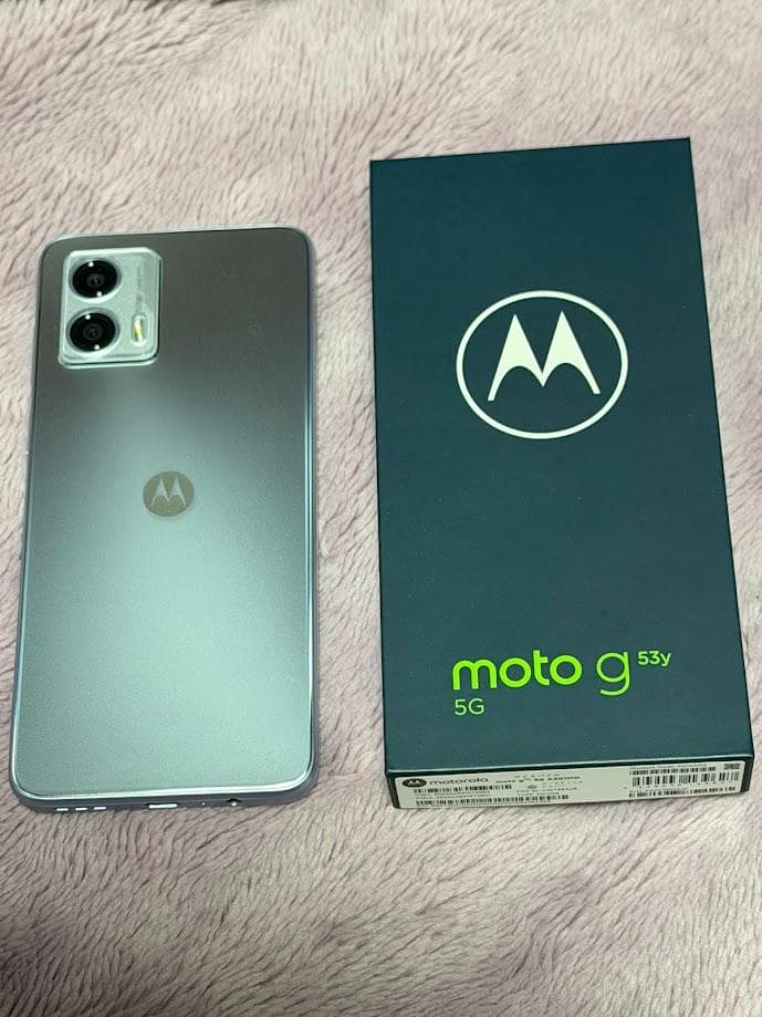 【美品】 motorola moto g 53y 5G シルバー SIMフリー moto g 『新品未使用』SIMフリー MOTOROLA g53y 5G A301MO 4GB/128GB