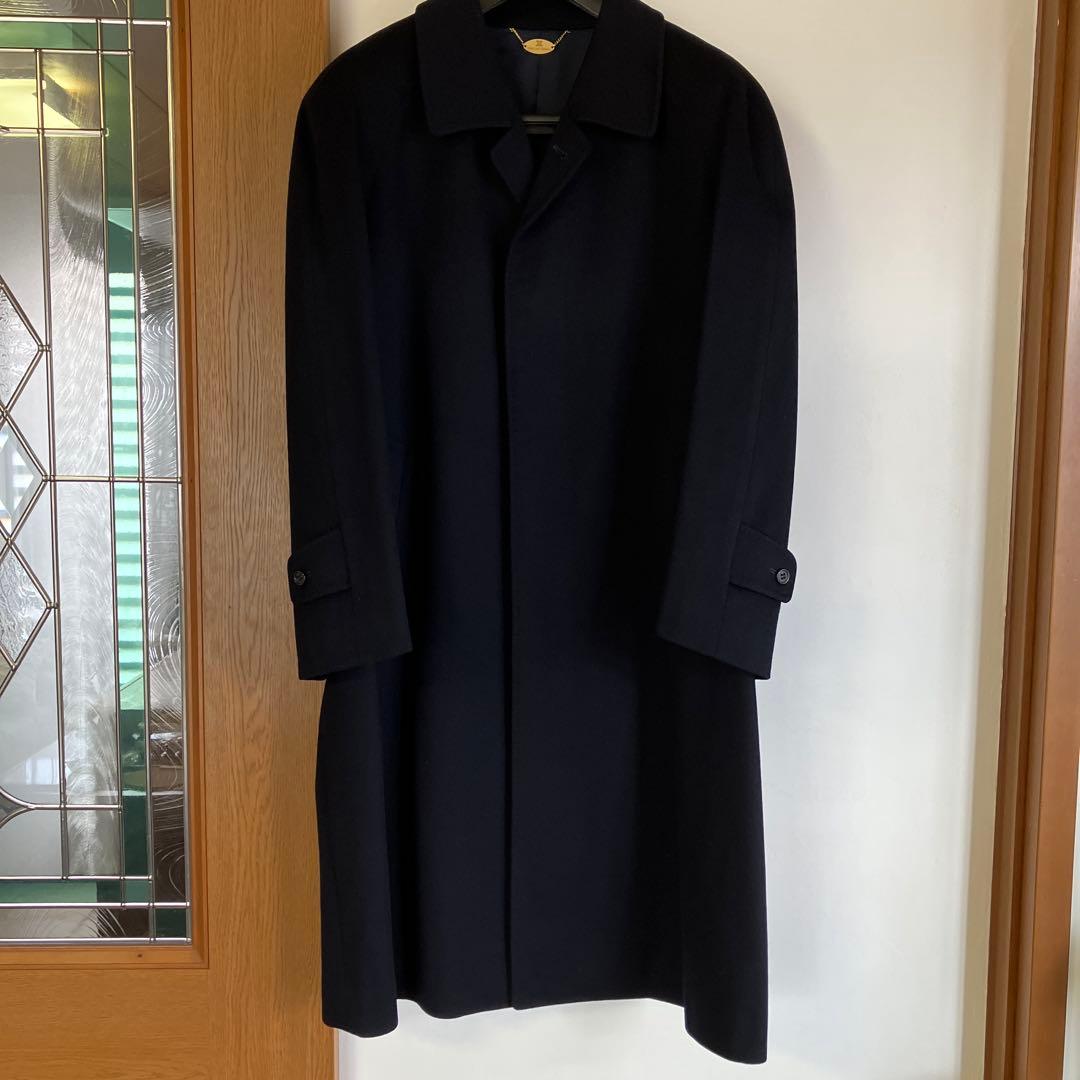 セリーヌ　ウール ネイビーコート サイドポケット 中古・古着通販】CELINE (セリーヌ) ウールコート ネイビー サイズ:M