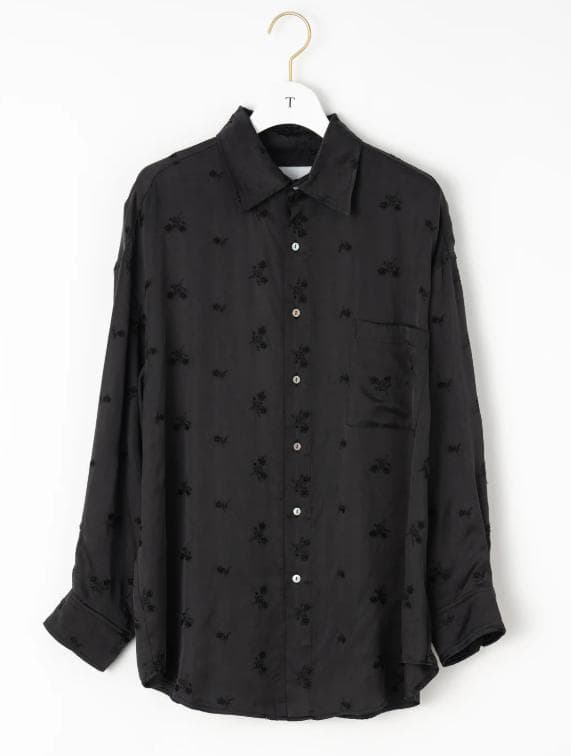 み*や様 TICCA/フラワーエンブロイダリーシャツ/TBEA-143 フラワーエンブロイダリーシャツ/TBEA-143