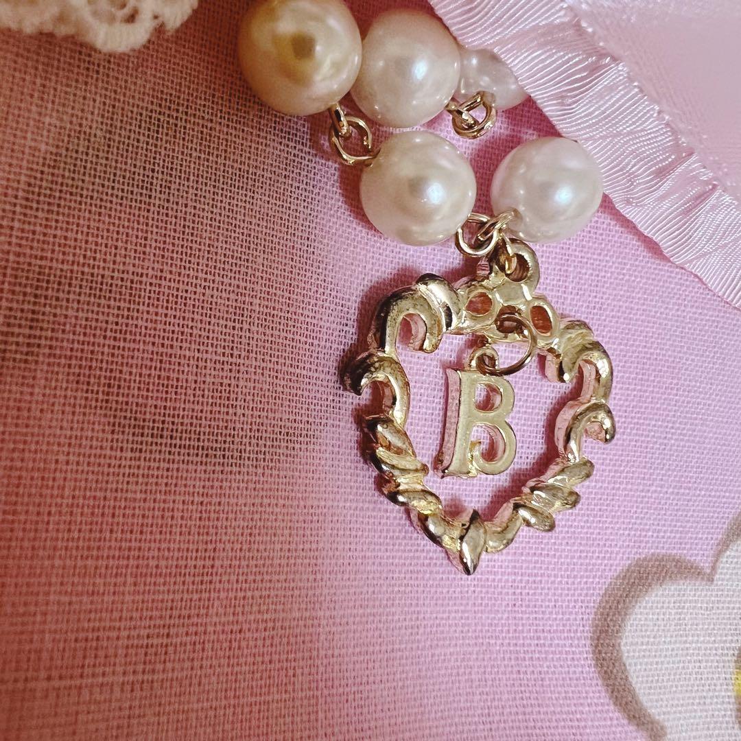 レア】BABY, マドモアゼルジュエルローズ 丸型コーム ピンク ビジュー