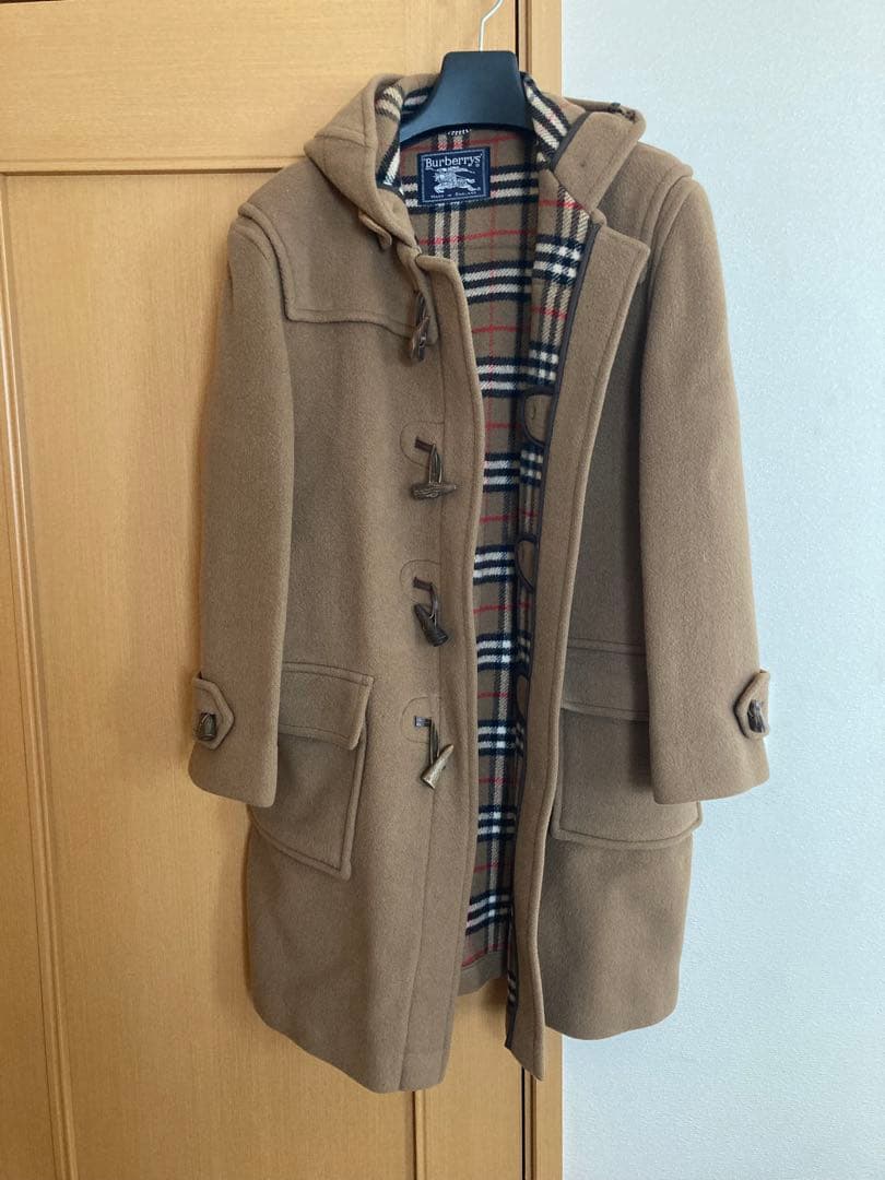 Burberry ダッフルコート(チンストラップ無し)ベージュ　レトロ 中古・古着通販】BURBERRY (バーバリー) ダッフルコート ベージュ