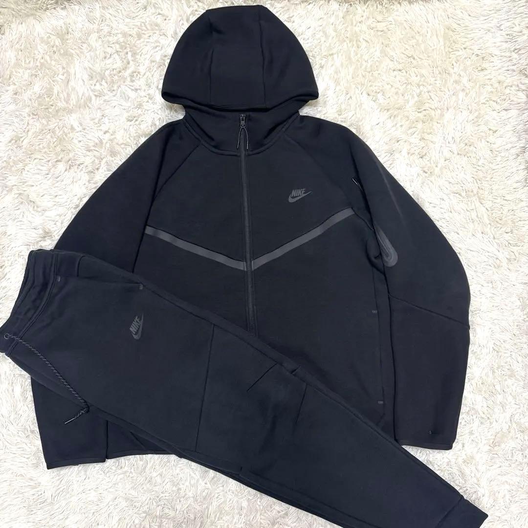 NIKE テックフリース ジャージ 上下 ブラック 黒 ナイキ セットアップ