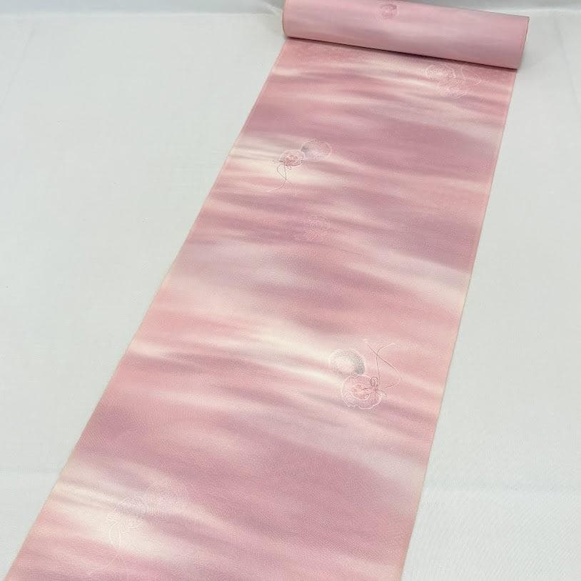 ゆりのはな 色無地着尺 反物 地紋入り ボカシ染め 丹後ちりめん 正絹