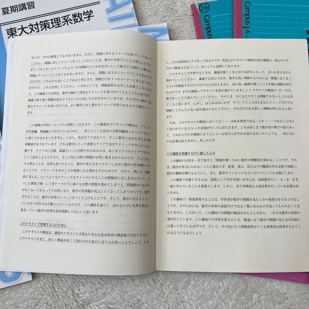 最上位への数学 東大対策文系数学 東大対策理系数学 宮嶋俊和先生 板書