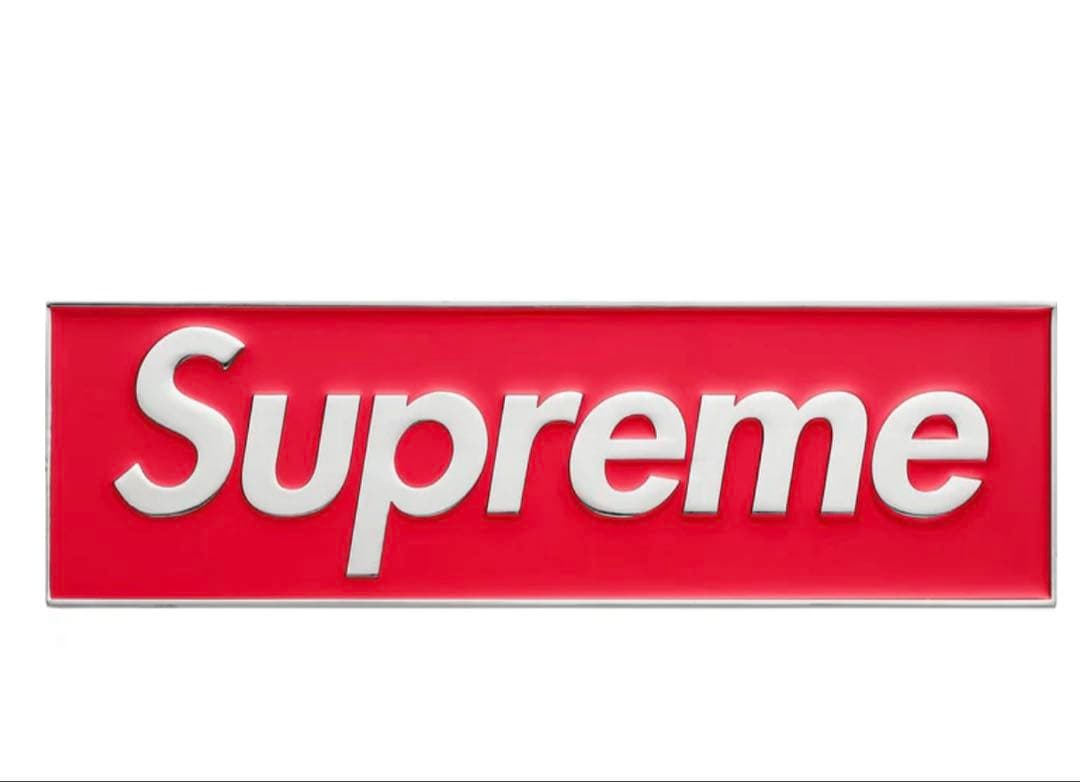 小物 supreme Box Logo Car Emblem \"Red\"