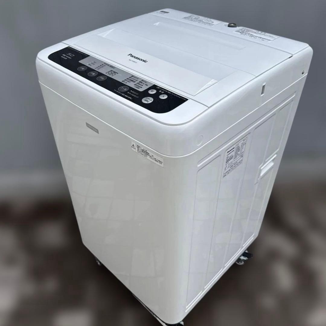美品 Panasonic 縦型洗濯機 5.0kg 送風乾燥機能付