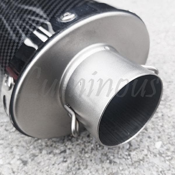 カーボン柄 オーバル スリップオン マフラー サイレンサー 50.8mm