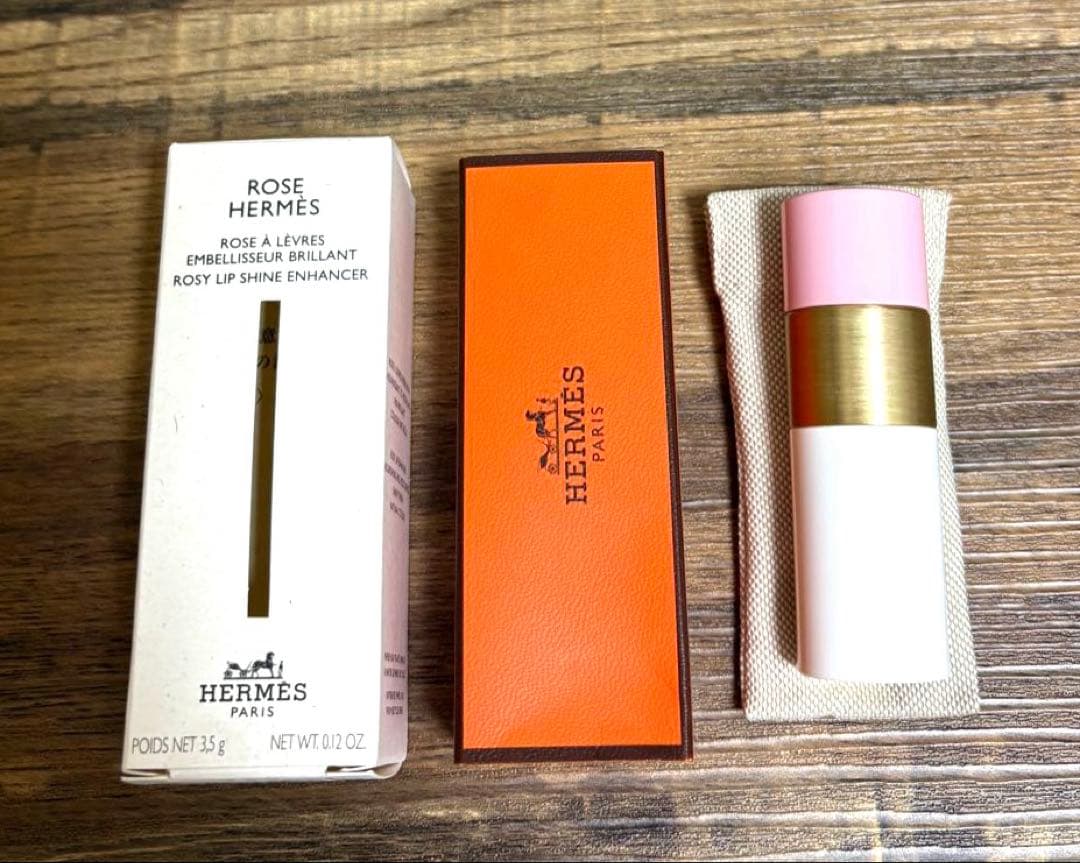 HERMES ローズ エルメス 27 ローズコンフェティ リップバーム - メルカリ