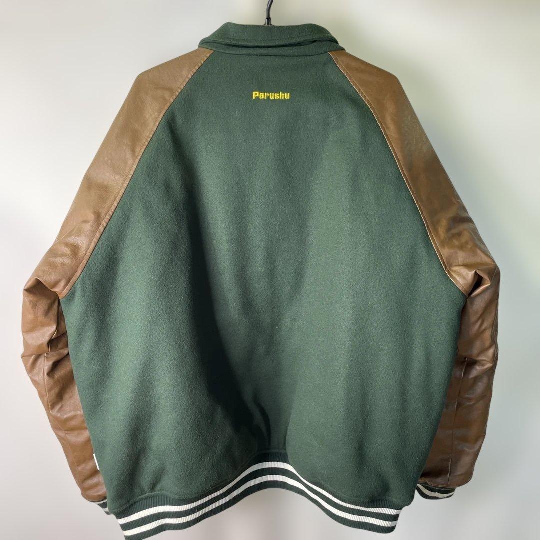 【sk/1.8/10】Perushu×MLBコラボ スタジャン Lサイズ