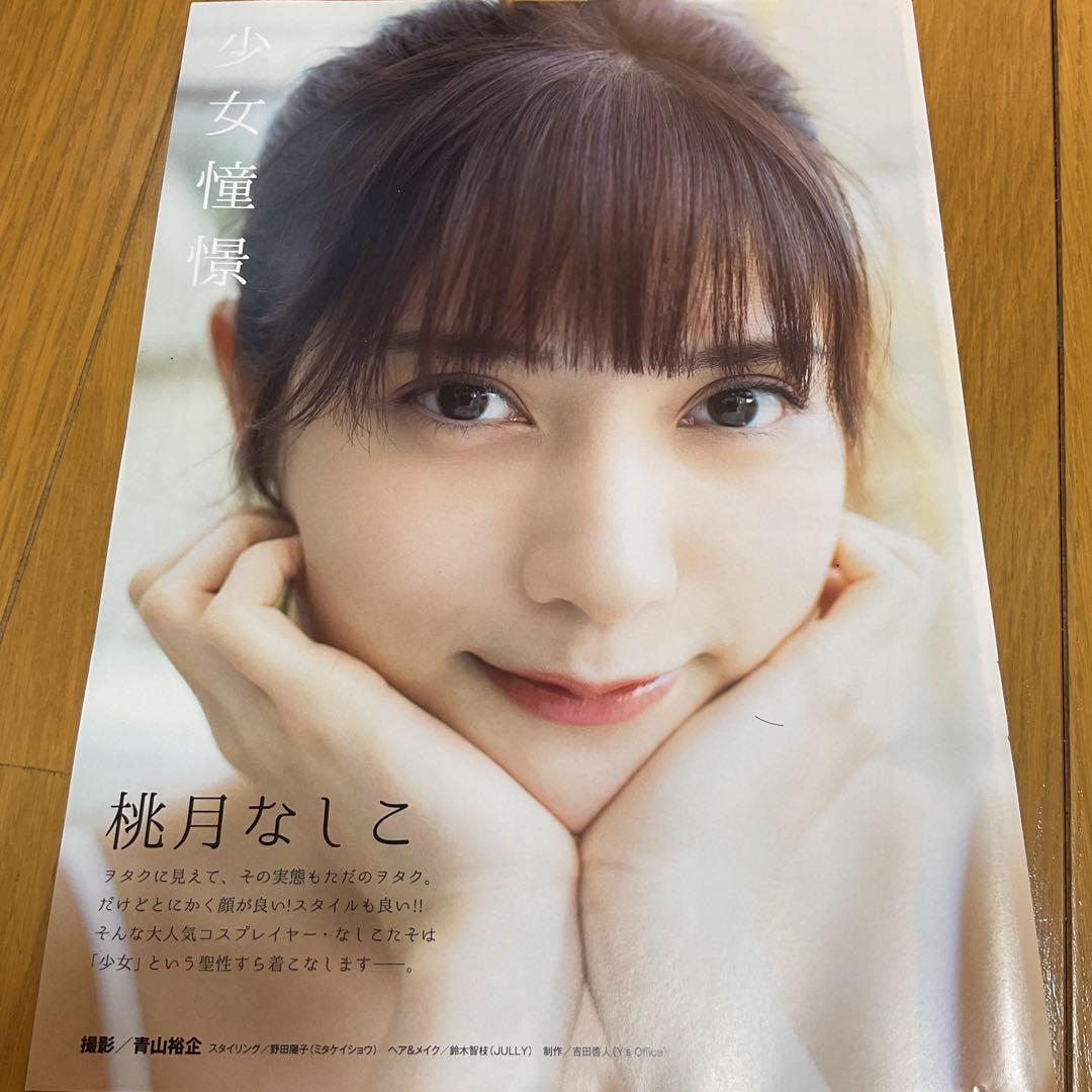 桃月なしこ　両面ポスター6点、切り抜き