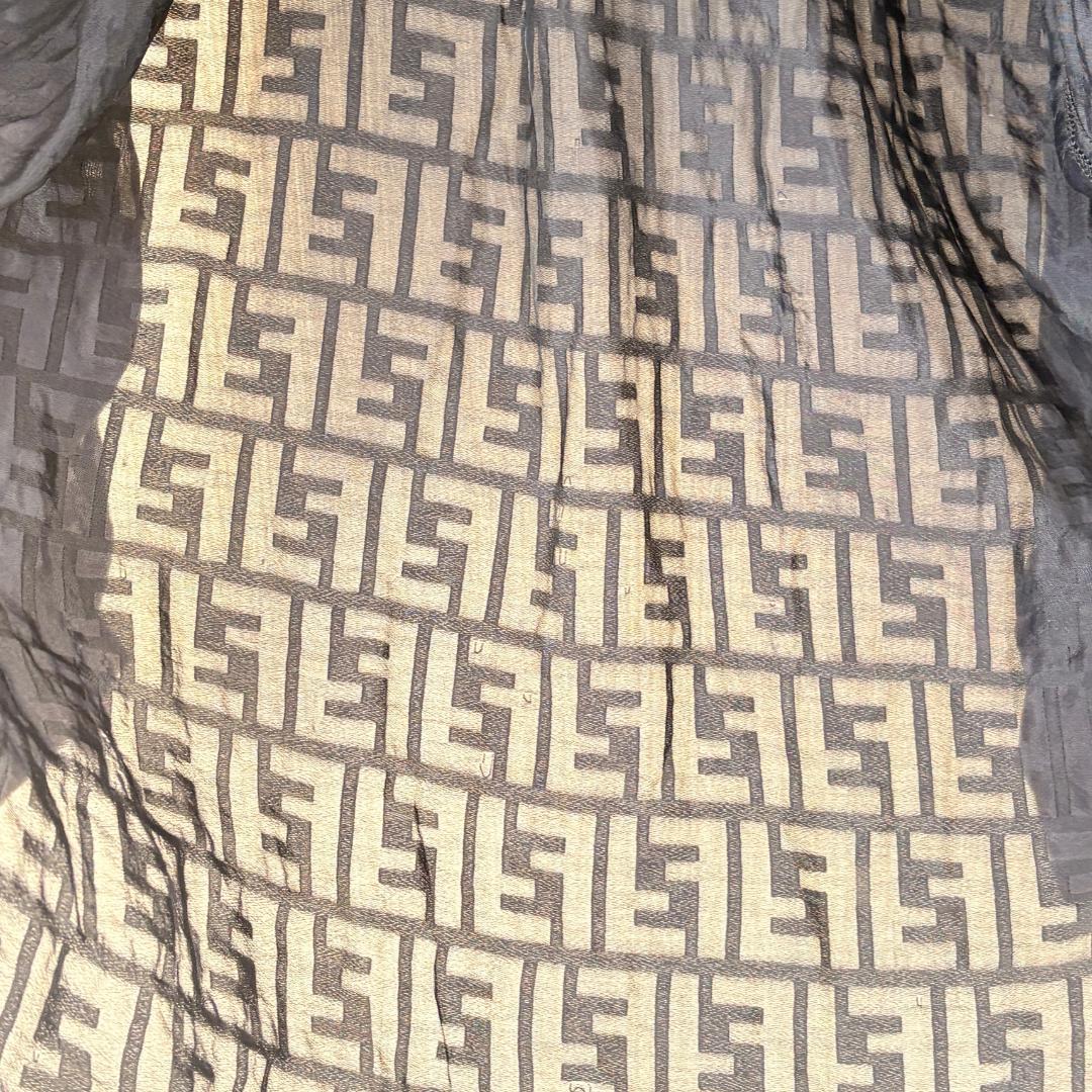 FENDI JEANS ロゴ ジャガード シースルーシャツ Lサイズの通販はau PAY