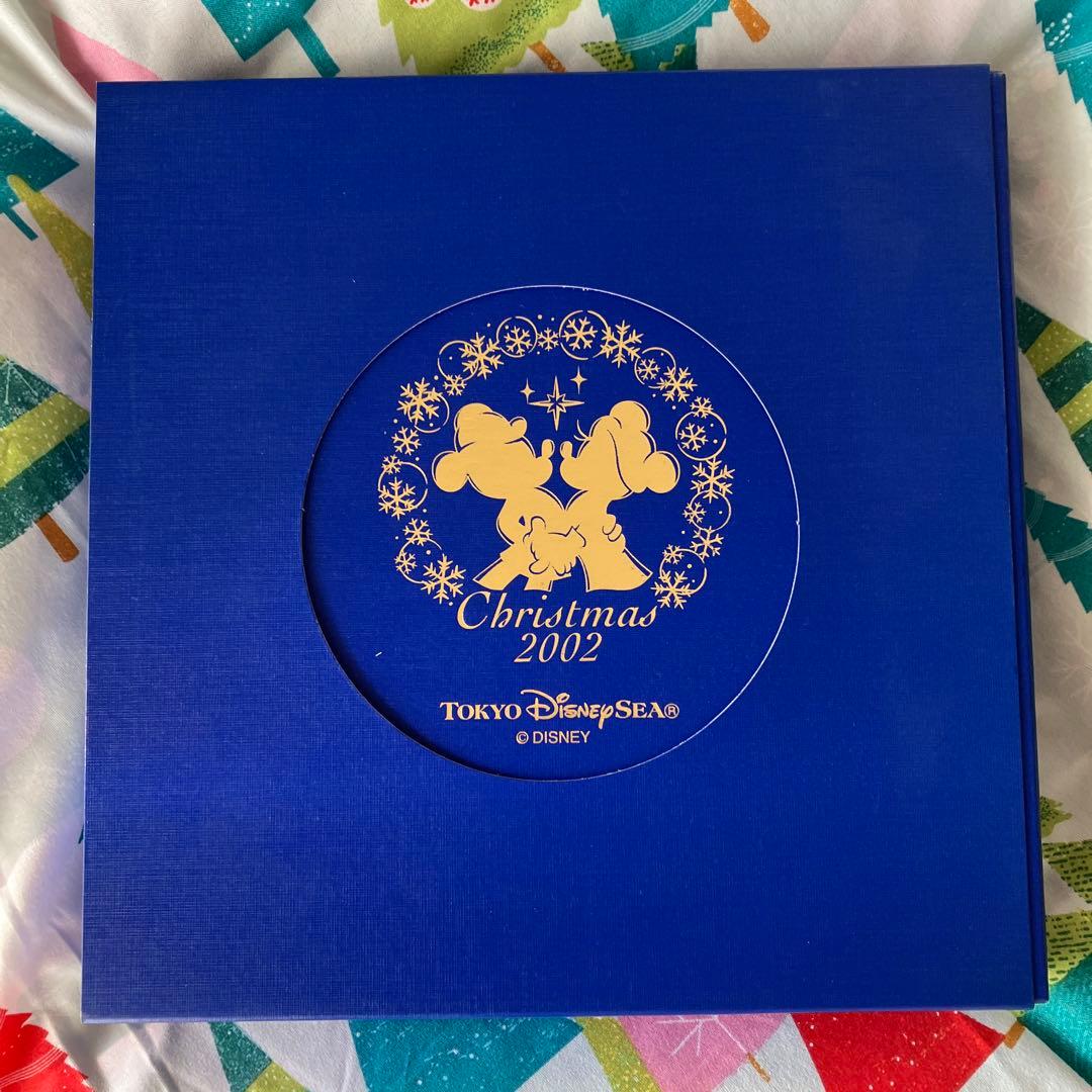 限定　tokyo東京ディズニーシー クリスマスプレート 2002 金装飾　飾り皿 激レア希少品 東京ディズニーランド 2002年 クリスマスプレート 飾り皿