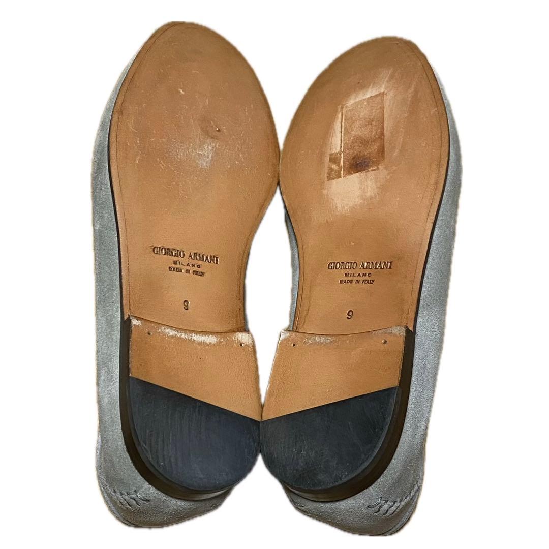 Giorgio Armani ジョルジオ アルマーニ タッセルローファー グレー