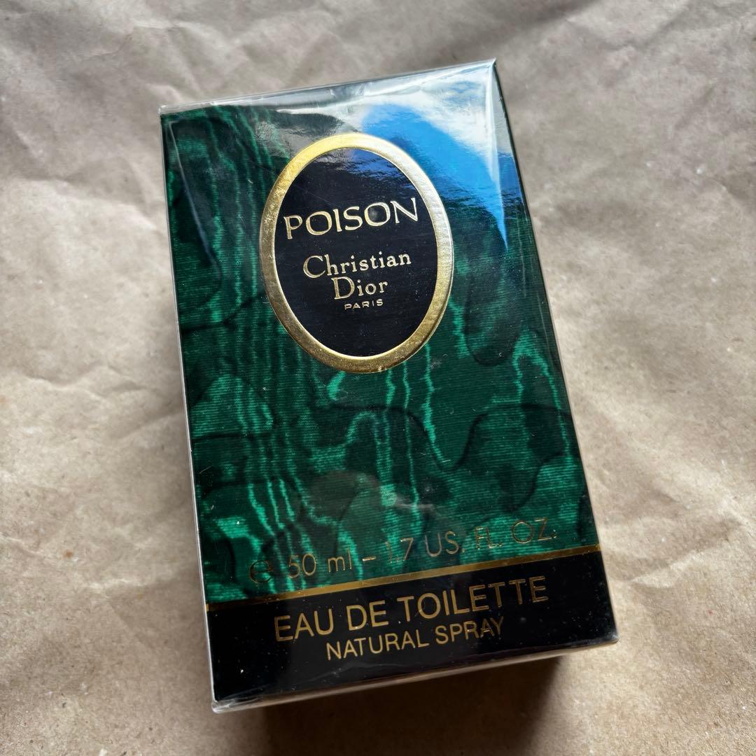 未開封Christian Dior Poison 50 ディオール ❤️Christian Dior POISON,EAU DE TOILETTE,1.7oz50ml,Glass stopper