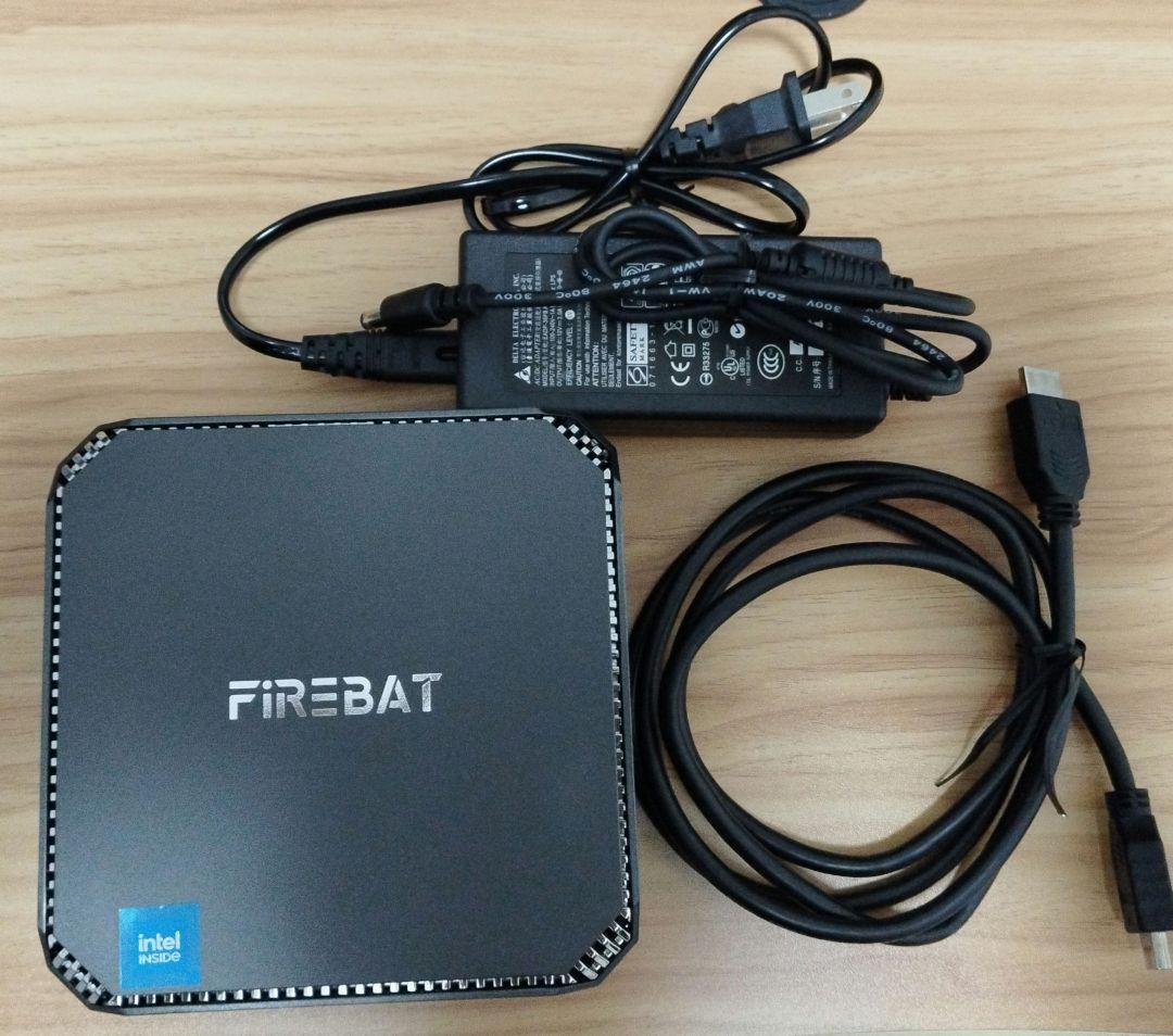 Firebat ミニPC N100 RAM 16GB SSD 512GB FIREBAT Mini PC N100, 512GB M.2 SSD SATA 16GB LPDDR5 4800MHz