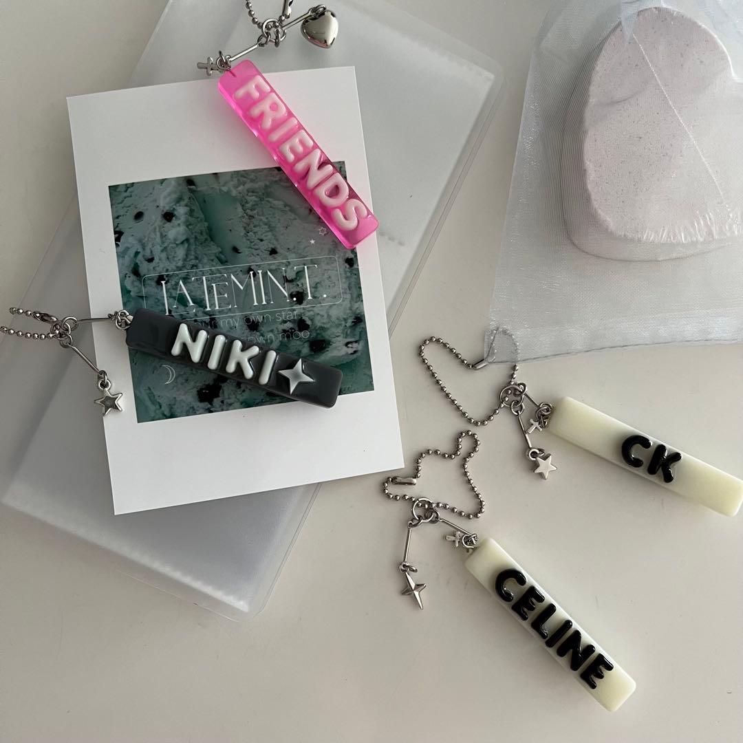 オーダーミニタグ名前入れ文字入れタグNCT チソンくんペンライト