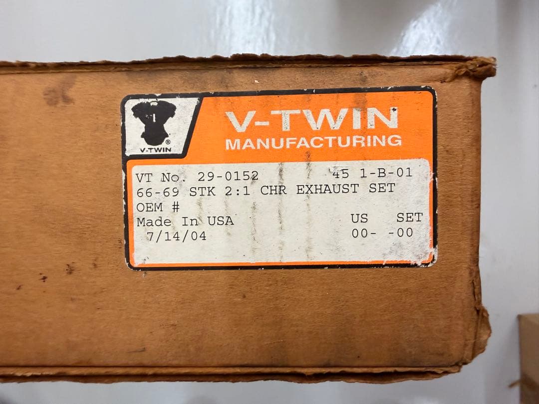 ハーレー Vツイン 29-0152 エギゾーストヘッダー アーリーショベル