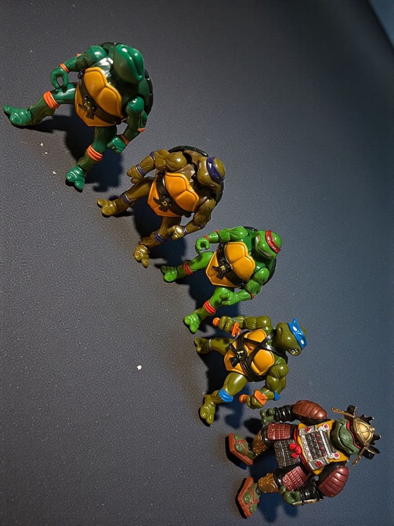 ミュータントタートルズ ミューテーション フィギュア 5体セット 1992年製 ティーンエイジ・ミュータント・ニンジャ・タートルズ ミュー