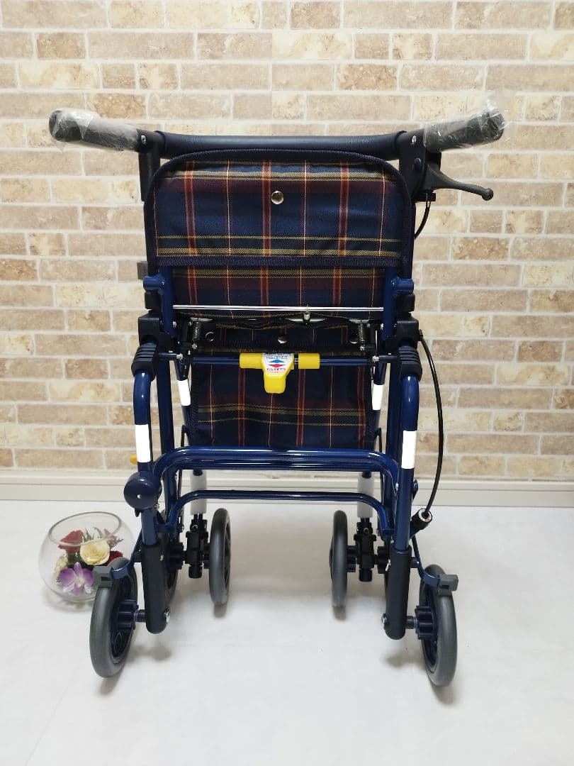 ✨️値引き可能✨️フォルテライト 紺チェック 島製作所 新品シルバー