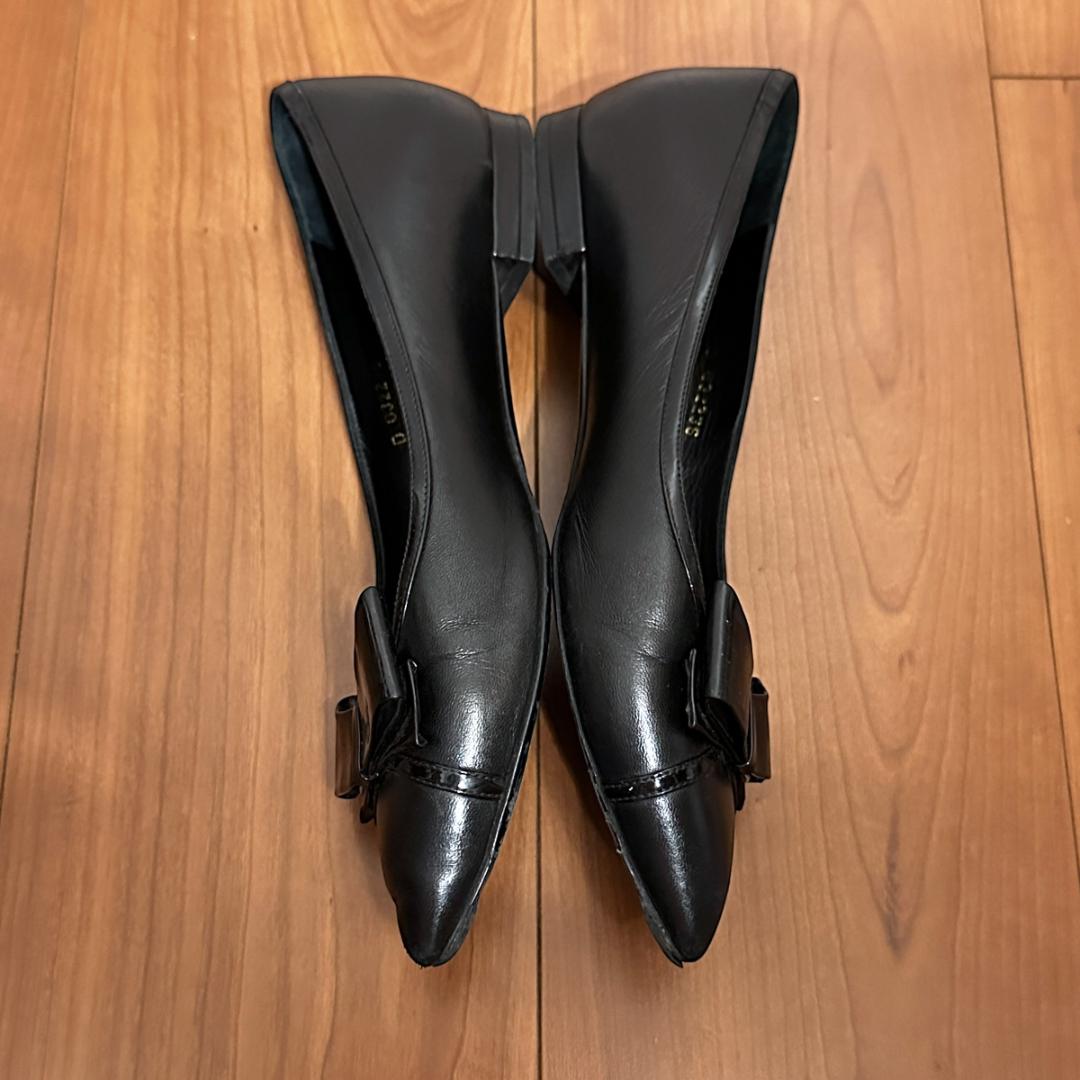 CHANEL】リボンパンプス ブラック サイズ36½ / sh142 - メルカリ