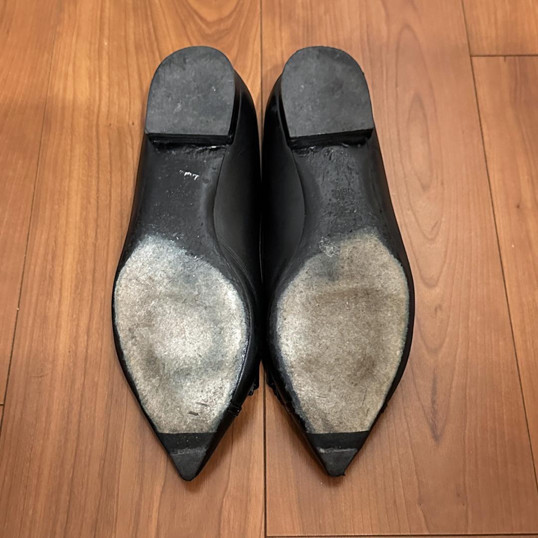 CHANEL】リボンパンプス ブラック サイズ36½ / sh142 - メルカリ