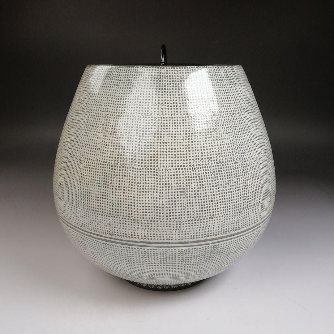 Ｔ９２６　水指　『三島手　水指』『釜谷陶房　劉炳豪 作』　共箱　茶道具