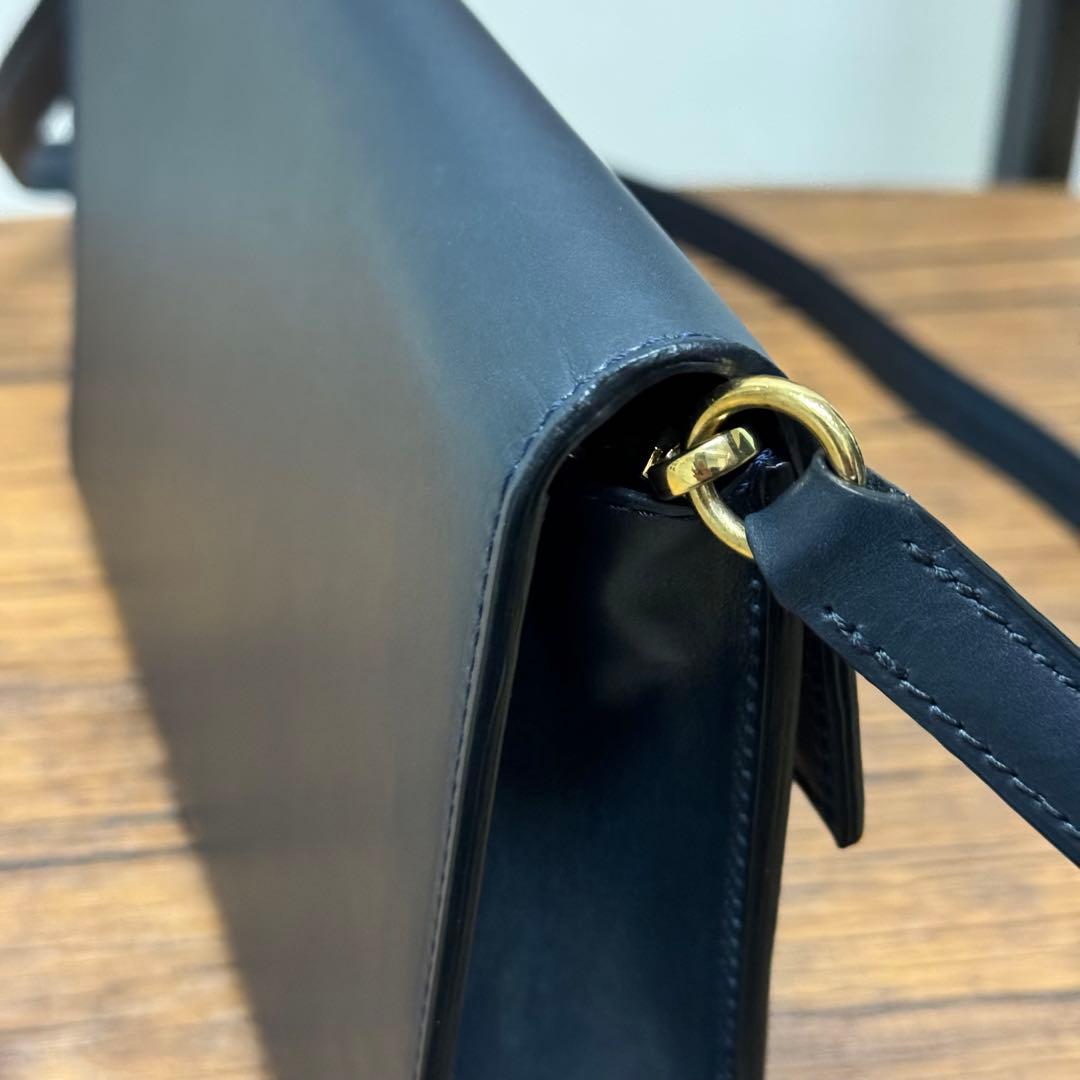 希少！RSVP GOLDEN EYES スムースカーフスキンショルダー ネイビー