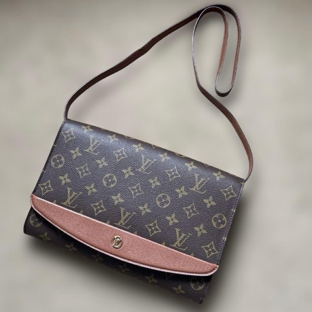 美品ルイヴィトン ボルドー M51797 2WAY ショルダー&クラッチバッグ LOUIS VUITTON（ルイ・ヴィトン） モノグラム ボルドー M51797 2WAY
