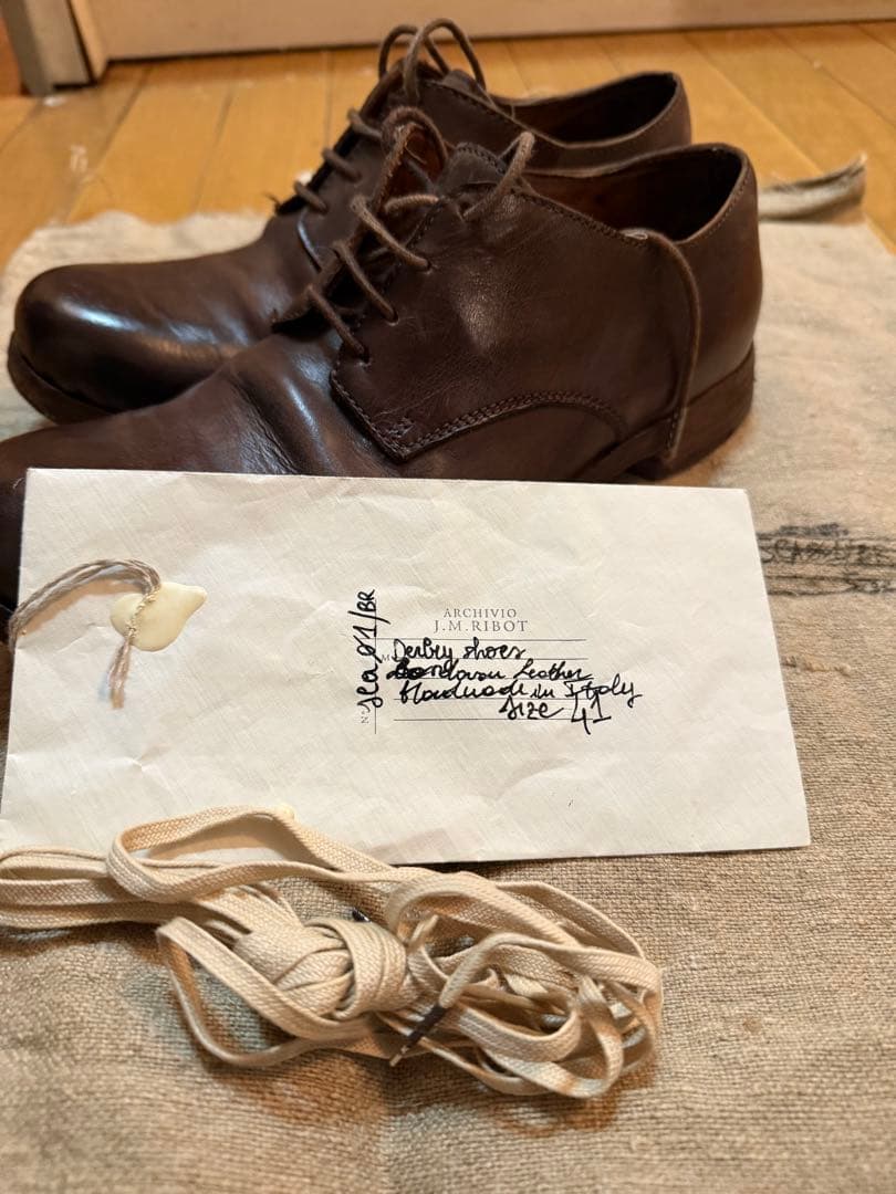 靴 ARCHIVIO J.M.Ribot Cordovan Derby shoes