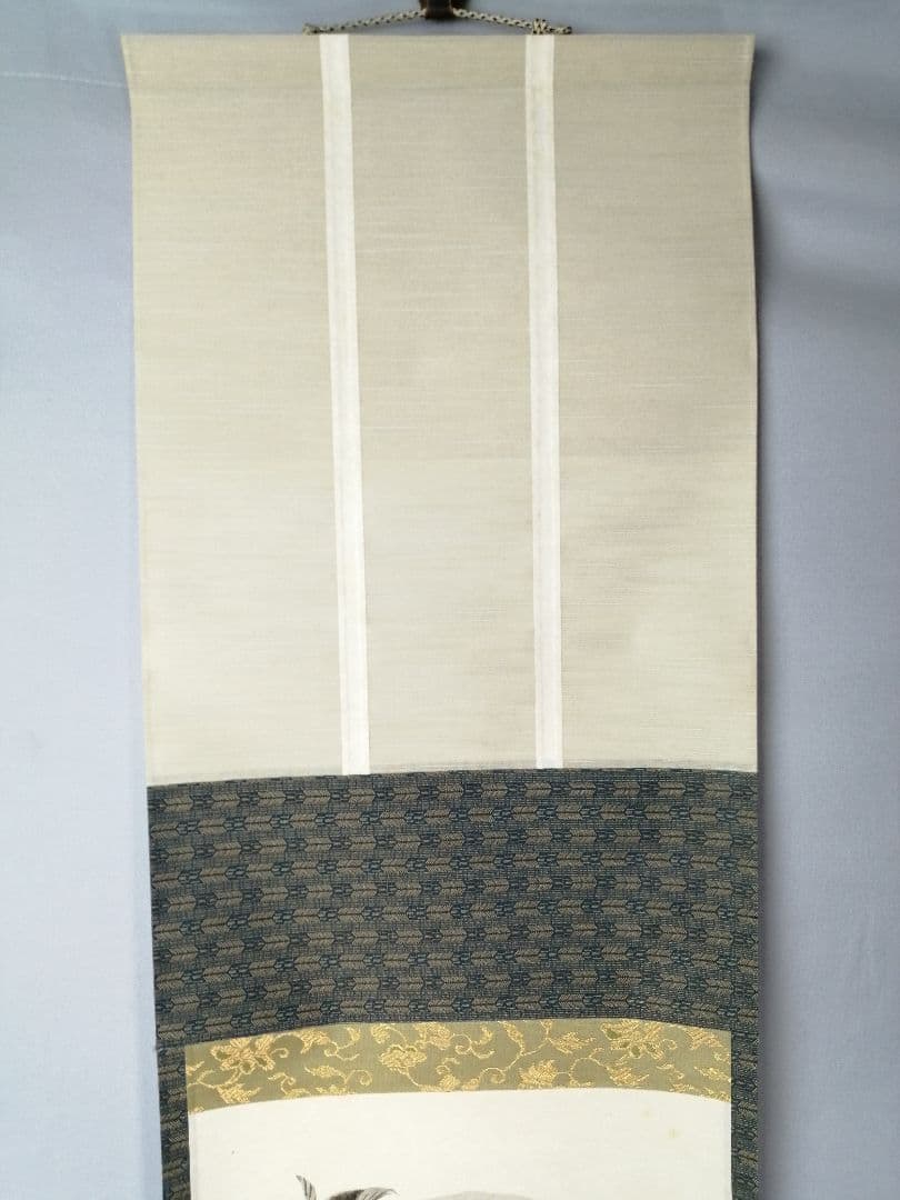 茶道具】大徳寺 西垣大道筆 桜画賛『歌上浸々』 茶掛 掛軸 軸C-