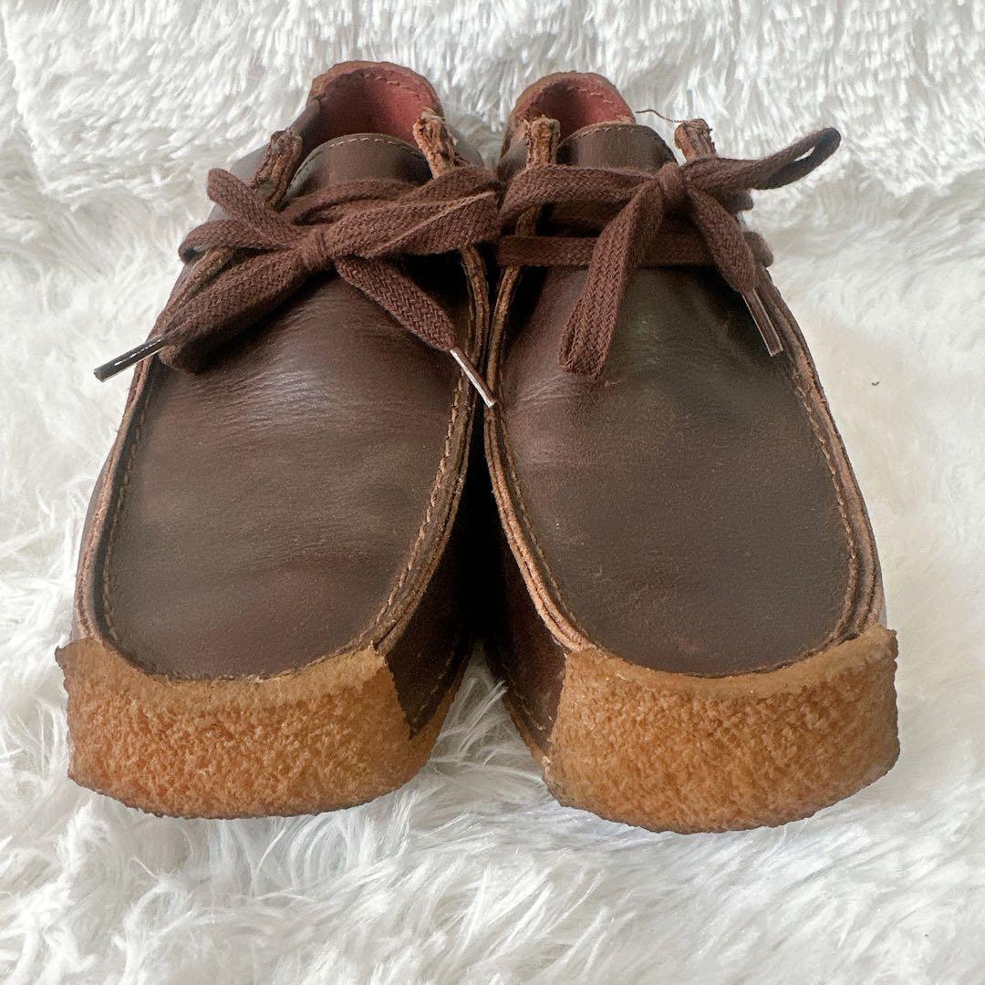 クラークス ナタリー ダーク ブラウン レースアップ レザー 25.5cm