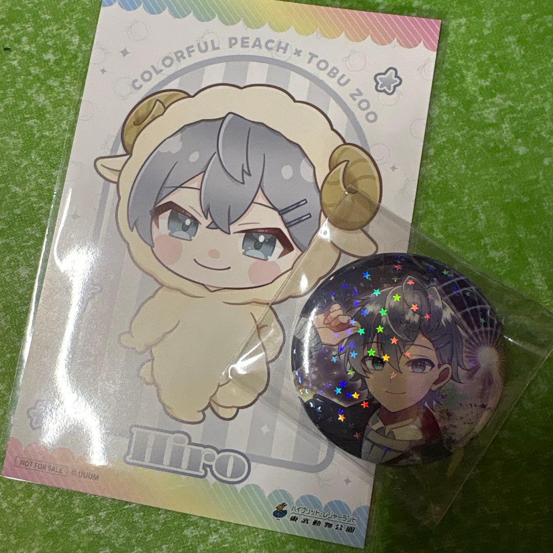 カラフルピーチ ヒロ 東武動物公園缶バッジ ポストカード付き - メルカリ