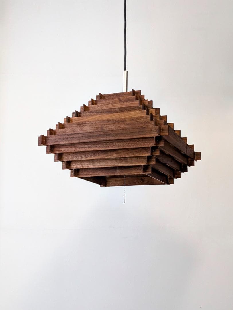 USED ZEONG 廃番 スクエア 3灯 ペンダントランプ ライト 北欧モダン