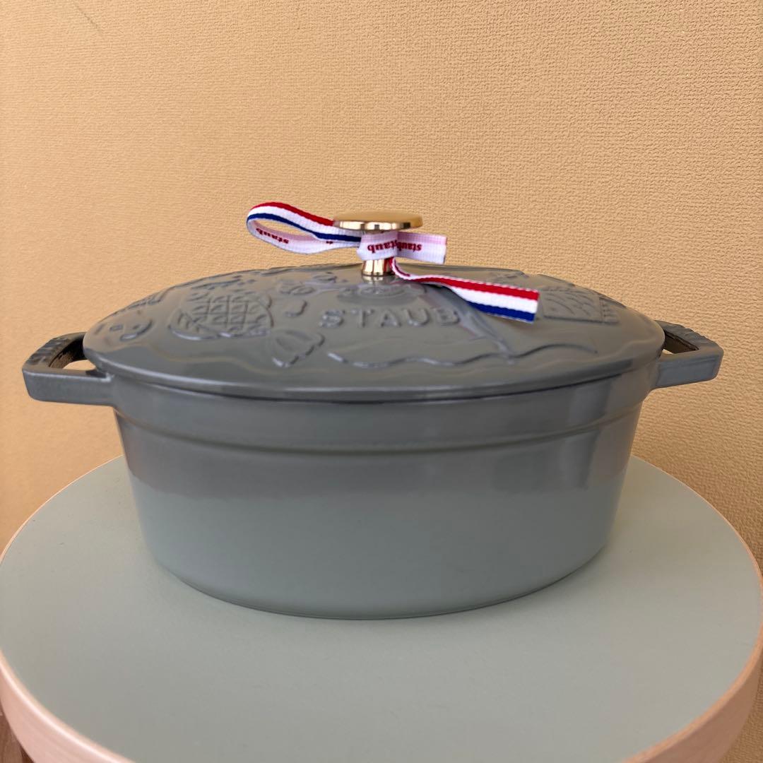 あん様専用】ストウブ ミナペルホネン ココット オーシャンオーバル