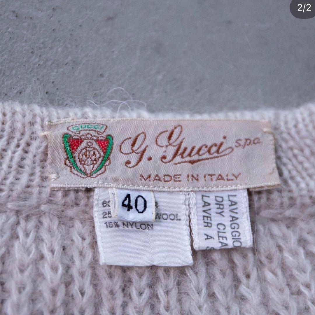 GUCCI モヘアニットカーディガン ヴィンテージ - メルカリ