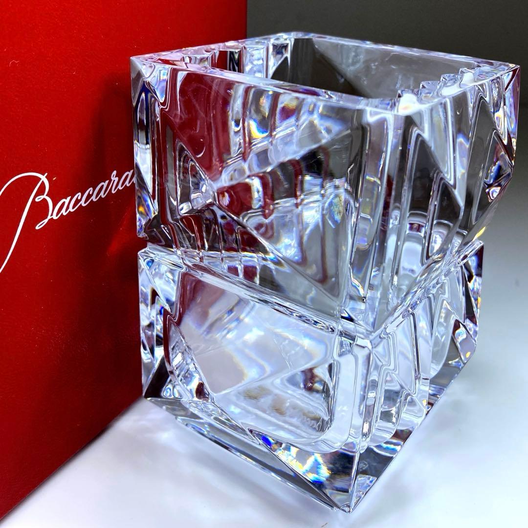 バカラ　ルクソール　ペンホルダー　共箱　高さ10.5㎝　東Y7-0327☆2F バカラ BACCARAT 新作 ペンホルダー ペン立て ルクソール 10.8cm