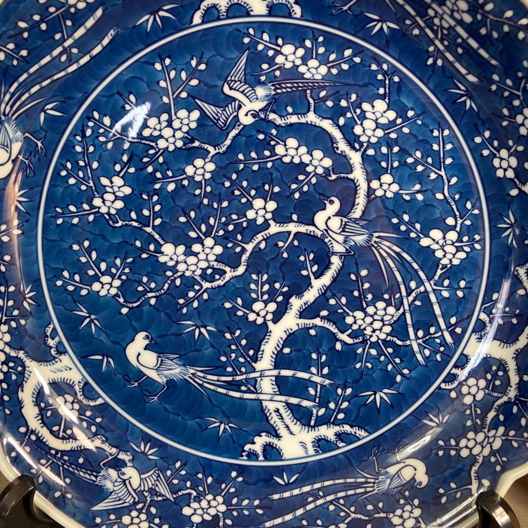 源右衛門】古伊万里の伝統 日本の名窯 舘林源右衛門作 祥瑞手梅鳥