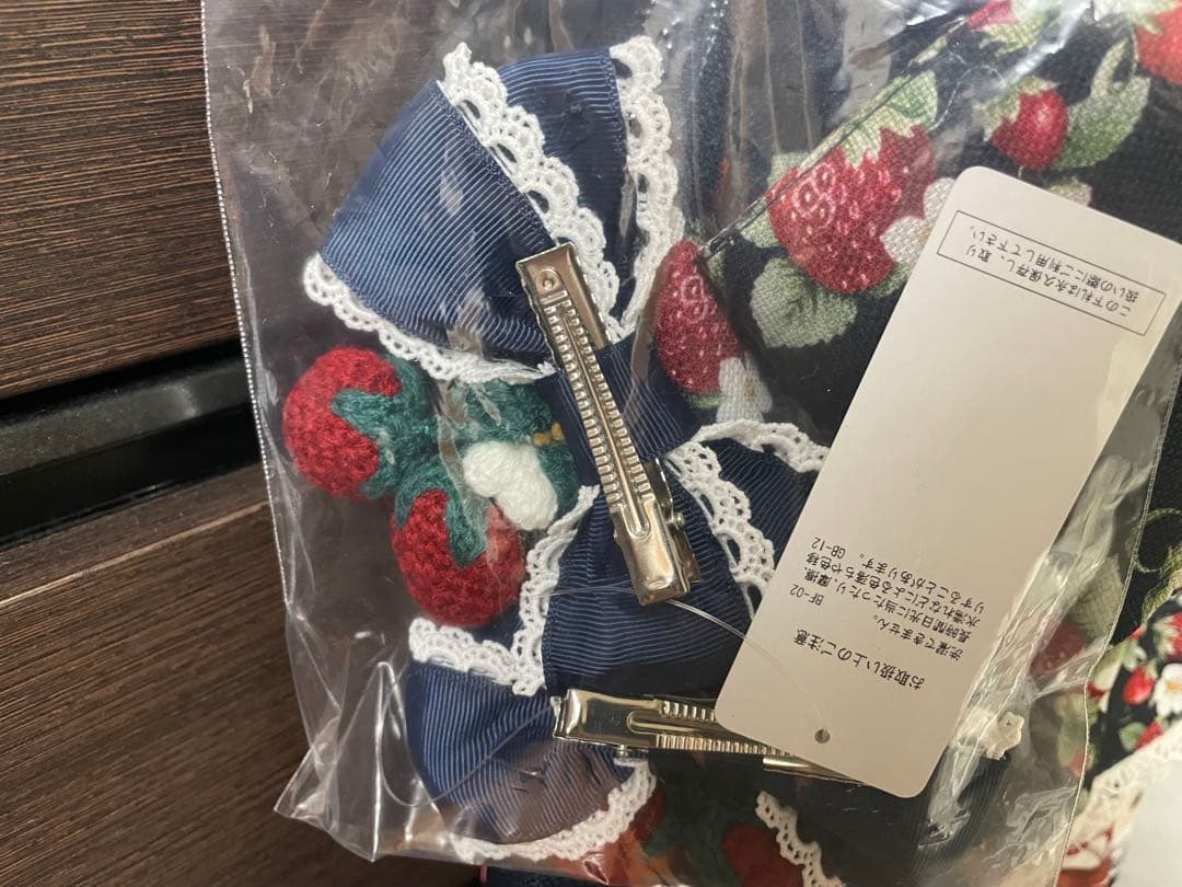 Chalmiere】 ベイクドベリー JSK いちご リボン クリップ セット