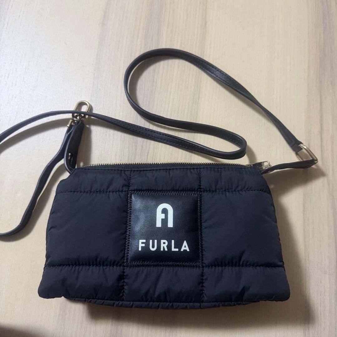 今週限定SALE【FURLA 】PIUMA 黒 キルティング ショルダーバッグ FURLA Furla Shoulder Bag PIUMA Puma WB01270 BX3050