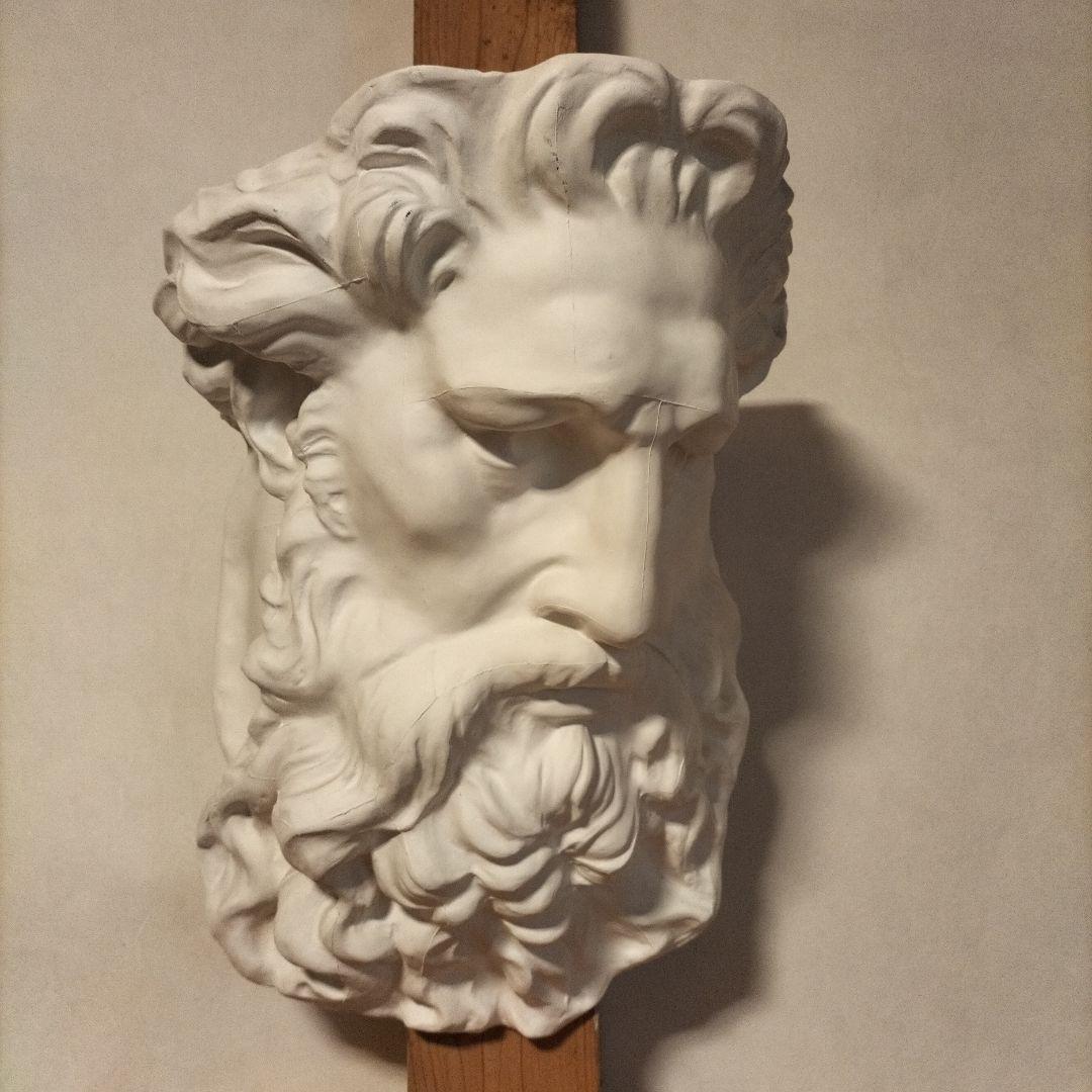 石膏像 モーゼ大顔面 チグリス大顔面 YOKOHAMA 岡石膏 美大受験 - メルカリ