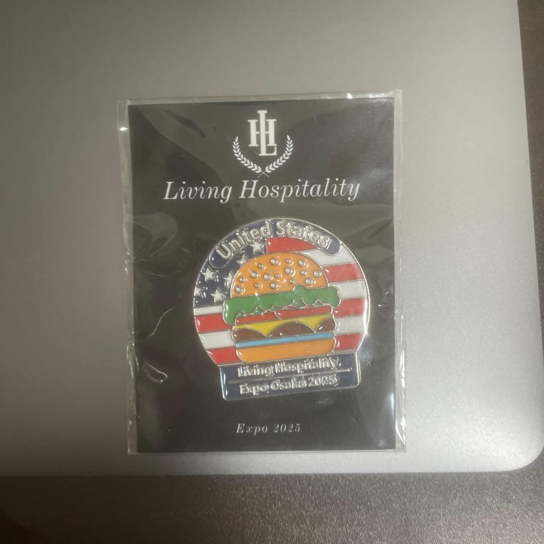 大阪Expo2025 Living hospitality非売品ピンバッチ - メルカリ