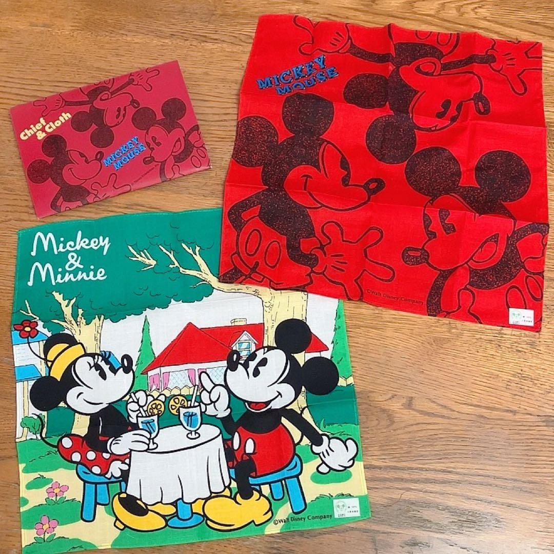 ディズニー ハンカチまとめ売り チーフ＆クロス 千趣会 ベルメゾン 未