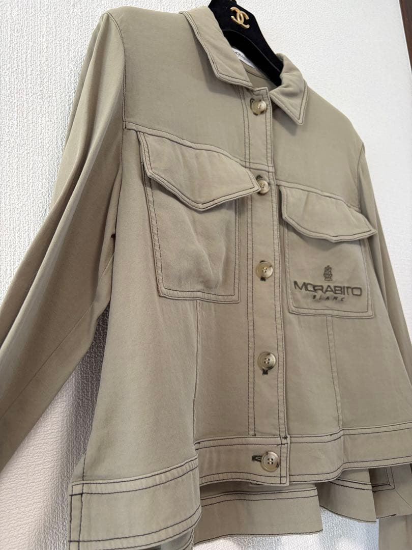 モラビトブラン カタログ掲載品 綿100% ブラウスジャケット サイズ40