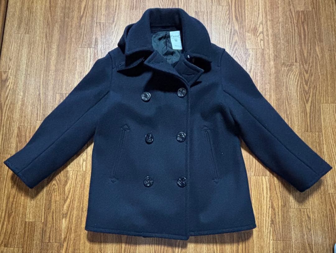 ORCIVAL オーシバル　ピーコート　サイズ2 ORCIVAL（オーシバル） ウール ピーコート 14 ブラック メンズ 古着