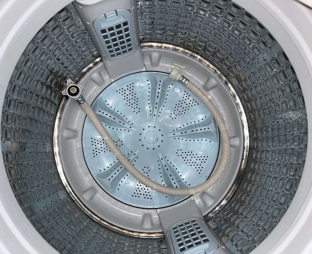 アクア洗濯機 8.0kg 3Dスパイラル水流高濃度クリーン洗浄風乾燥機能19年製