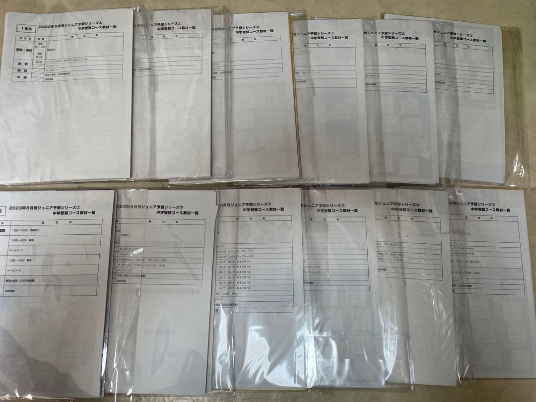 四谷大塚ジュニア予習シリーズ 1年生中学受験コース教材　一年分 Amazon.co.jp: 四谷大塚 リトルくらぶ ジュニア予習シリーズ 1年生 1年